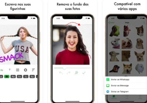 reprodução aplicativo Top Figurinhas - Sticker Maker