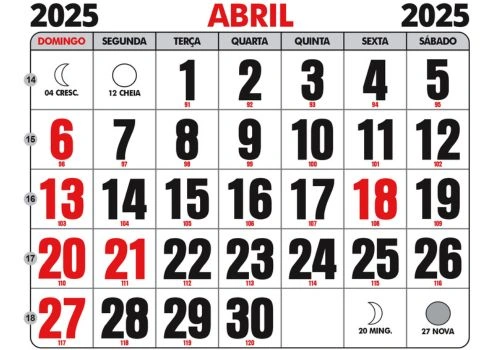 Feriados em abril: mês terá dias prolongados de folga