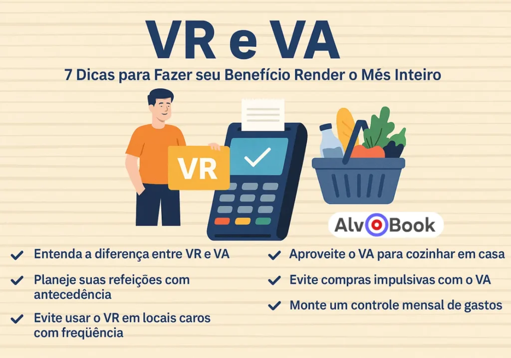 VR e VA: 7 Dicas para Fazer seu Benefício Render o Mês Inteiro - Alvo Book