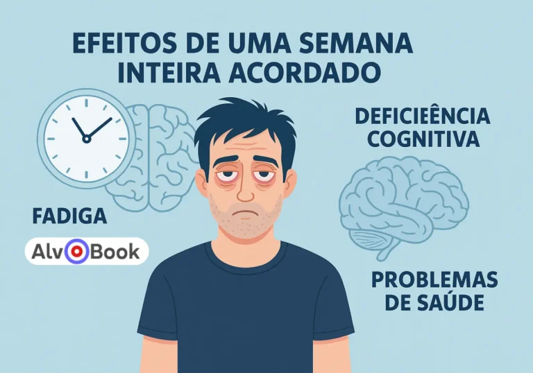 Efeitos da privação de sono de uma semana inteira acordado - Alvo Book